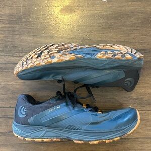 Topo Athletic MT-3 Trail Running Shoes Men’s 9.5 Slate Orange Vibram